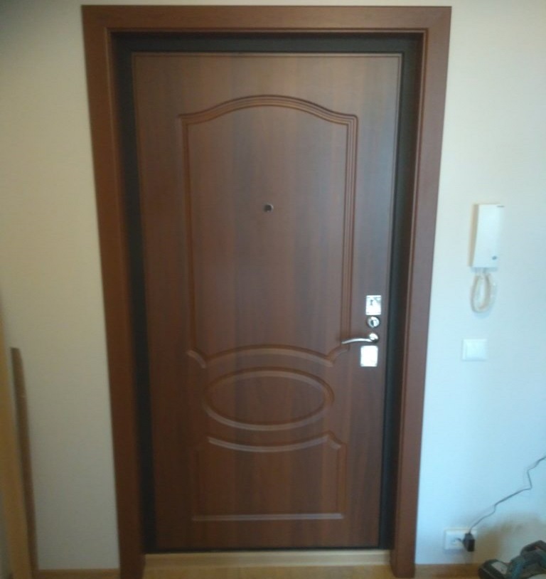 Дверная МДФ панель Орех